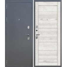 Дверь входная FlyDoors АРКАН 206 Букле графит - Ривьера айс